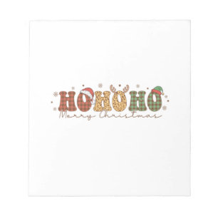 Bloc-note Cadeau de Noël Ho Ho Joyeux Noël