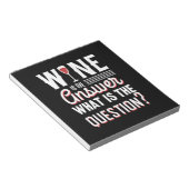 Bloc-note Cadeau de Noël | Le Vin Est La Réponse (Incliné)