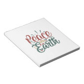 Bloc-note Cadeau de Noël | Paix sur Terre (Incliné)