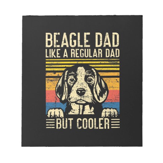 Bloc-note Cadeau de Noël | Papa Chien Beagle (Devant)