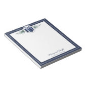Bloc-note Cadeau de Noël personnalisé bleu (Incliné)