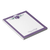 Bloc-note Cadeau de Noël Violet Personnalisé (Incliné)