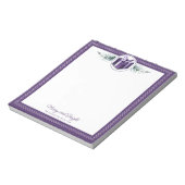 Bloc-note Cadeau de Noël Violet Personnalisé (Tourné)