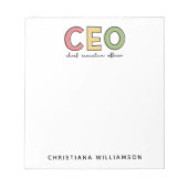 Bloc-note Cadeau de PDG Directeur Général Patron (Devant)