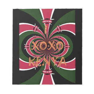 Bloc-note Cadeau de voyage kenyan – Conception Câlins & Biso