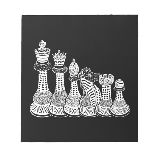 Bloc-note Cadeau d'échecs | J'Aime Vraiment Les Pièces D'Éch (Devant)
