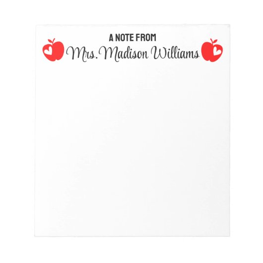 Bloc-note Cadeau d'études de niveau personnalisé retour à l' (Devant)