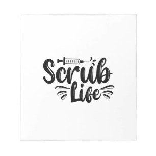 Bloc-note Cadeau d'infirmière Scrub Life