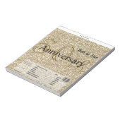 Bloc-note Cadeau d'or d'emballage de friandise (Tourné)