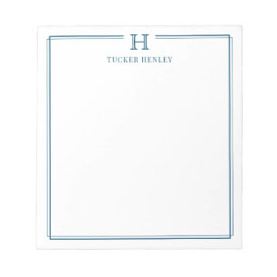 Bloc-note Cadeau initial pour papeterie de bureau pour homme