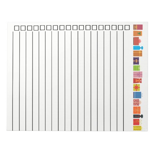 Bloc-note Cadeau LIst (Devant)