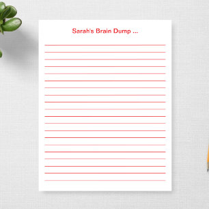 Bloc-note Cadeau personnalisé 11 x 8,5 Lined Teacher Cadeau