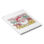 Bloc-note Cadeau pour Enseignant | Père Noël Enseignant (Incliné)