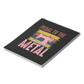 Bloc-note Cadeau Quilter | Pédale Au Métal (Tourné)