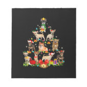 Bloc-note Cadeaux Amoureux de les chiens Chihuahua Arbre Lum (Devant)