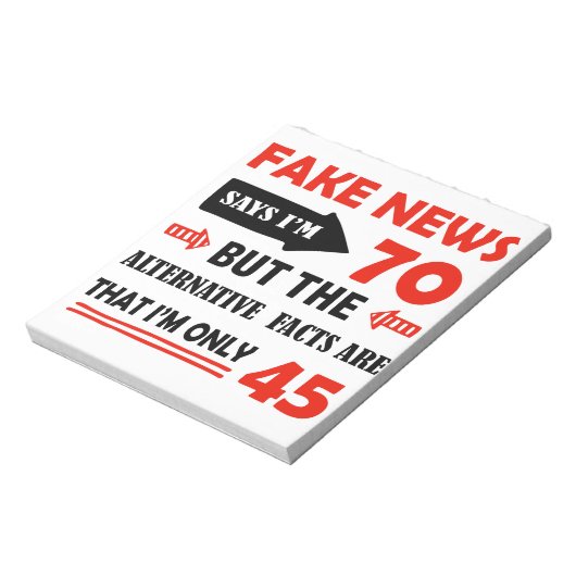 Bloc-note Cadeaux d'anniversaire de 70e année (Tourné)