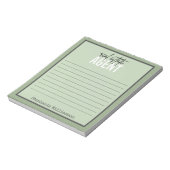 Bloc-note Cadeaux de l'agent immobilier personnalisé pour le (Tourné)