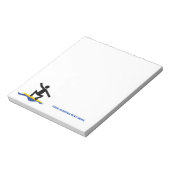 Bloc-note Cadeaux de surf, surfer sur sa planche de surf (Tourné)