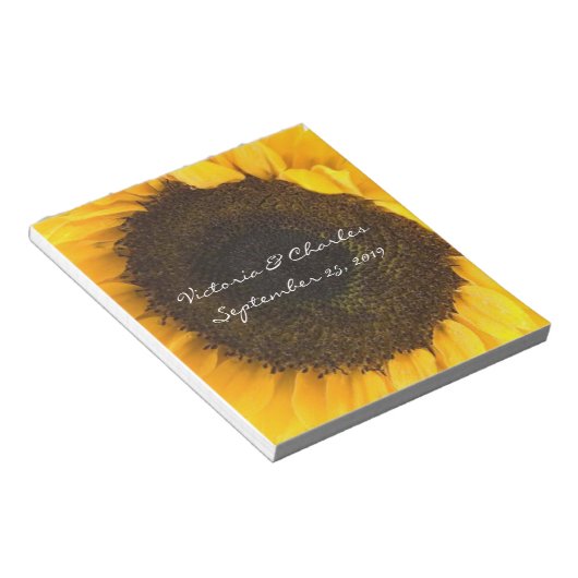 Bloc-note Cadeaux de tournesol (Incliné)