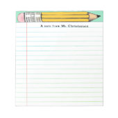 Bloc-note Cadeaux d'enseignants personnalisés (Devant)