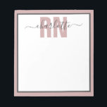 Bloc-note Cadeaux d'études d'infirmière autorisée<br><div class="desc">Cadeaux d'études d'infirmière autorisée de la RN personnalisée sweatshirt - Cette conception personnalisée d'infirmière fait un grand cadeau à chaque infirmière autorisée de la RN!</div>