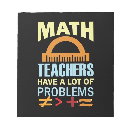 Bloc-note Cadeaux Enseignants en mathématiques Les enseignan (Devant)