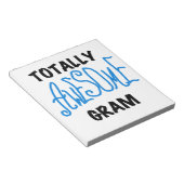 Bloc-note Cadeaux Gram Bleu Totalement géniaux (Incliné)