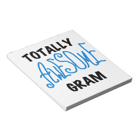 Bloc-note Cadeaux Gram Bleu Totalement géniaux (Incliné)