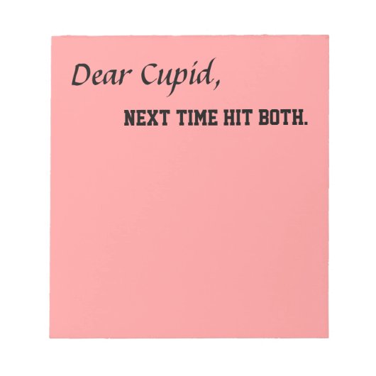 Bloc-note Cadeaux moqueurs cadeaux Anciens Valentines jour c (Devant)