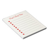 Bloc-note Cadeaux Saint-Valentin Cœurs Mignons Notes Quotidi (Incliné)