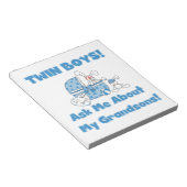 Bloc-note Cadeaux Twin Boy Grandsons (Incliné)