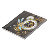 Bloc-note Cadran Steampunk avec libellule (Tourné)