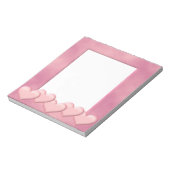 Bloc-note Cadre Coeurs roses (Tourné)