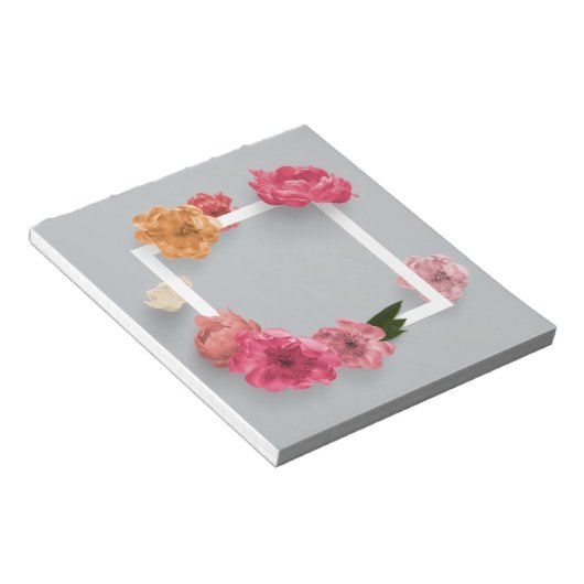 Bloc-note Cadre de fleurs (Incliné)