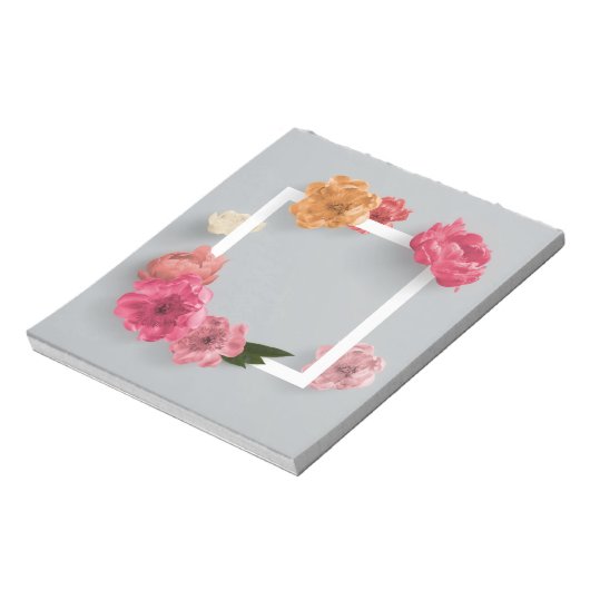 Bloc-note Cadre de fleurs (Tourné)