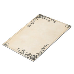 Bloc-note Cadre élégant Vieux papier