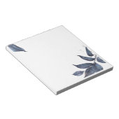 Bloc-note Cadre en feuilles bleues (Incliné)