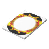 Bloc-note Cadre fractal circulaire (Tourné)