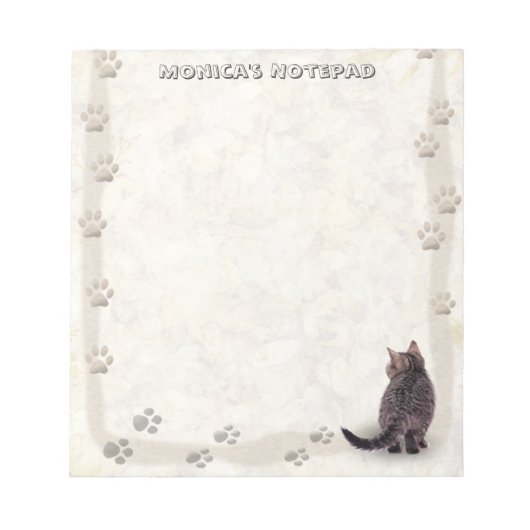 Bloc-note Cadre Paw Chat (Devant)