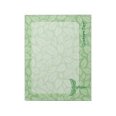 Bloc-note Caducée avec fond de feuilles Notepad (Tourné)