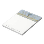 Bloc-note Caducée bleu clair médical bandes de feuille dorée (Tourné)