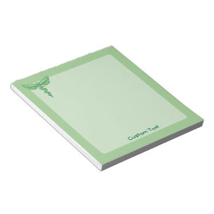 Bloc-note Caduceus with Leaves Notepad