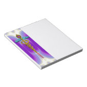 Bloc-note CADUCUS, améthyste d'or éclatant violet, blanc (Incliné)