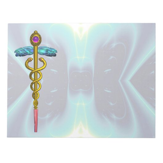Bloc-note CADUCUS, améthyste d'or vibrant Violet Turquoise B (Devant)