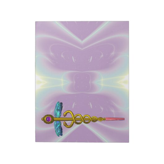 Bloc-note CADUCUS, améthyste en or vibrant Violet Bleu pourp