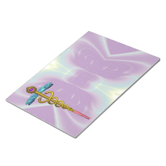 Bloc-note CADUCUS, améthyste en or vibrant Violet Bleu pourp (Incliné)