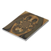 Bloc-note Café Brown Flux Kaleidoscope Art Imprimer (Tourné)