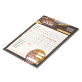 Bloc-note Café Café Café | Formulaire facture de commande de (Incliné)