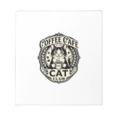 Bloc-note Café Café Chat Drôle Chat Graphique - Café Café Ca (Devant)