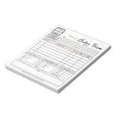 Bloc-note Café de boulangerie moderne Beige Commander Bloc-n (Tourné)